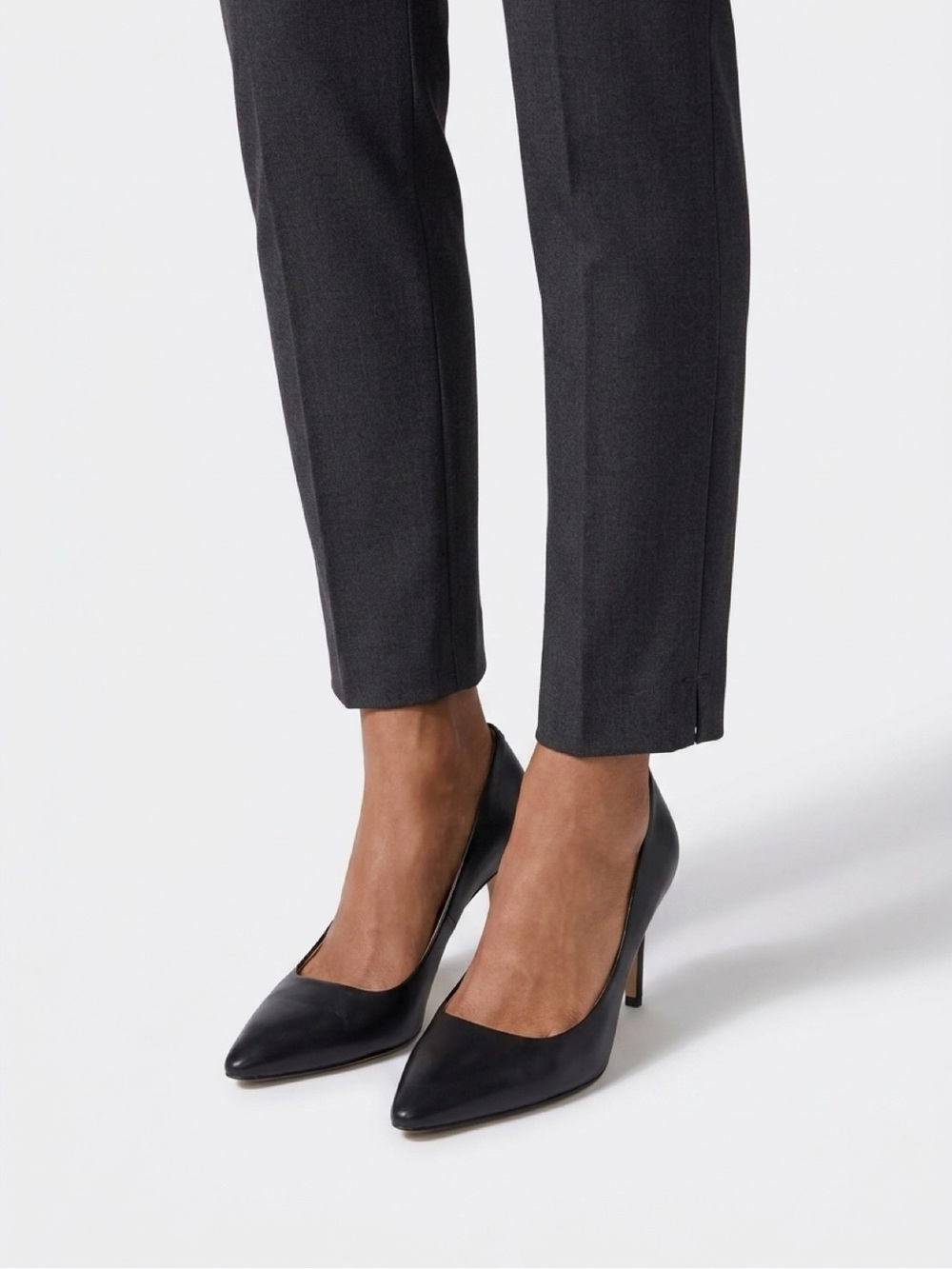 Cole Haan Women's Tailored Ankle Pants in Charcoal Gray